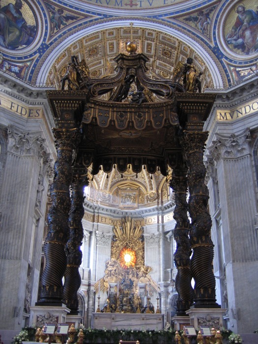Innenraum des Petersdom, Altar
